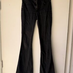 Hollister High-Rise Flare Jeans in Black
